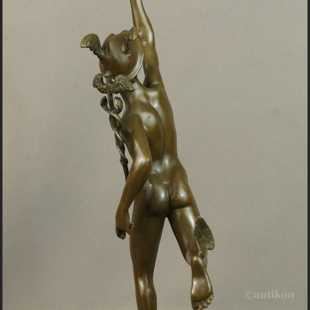 Hermes figurka na prezent z brązu  Hermes figurka na prezent z brązu
