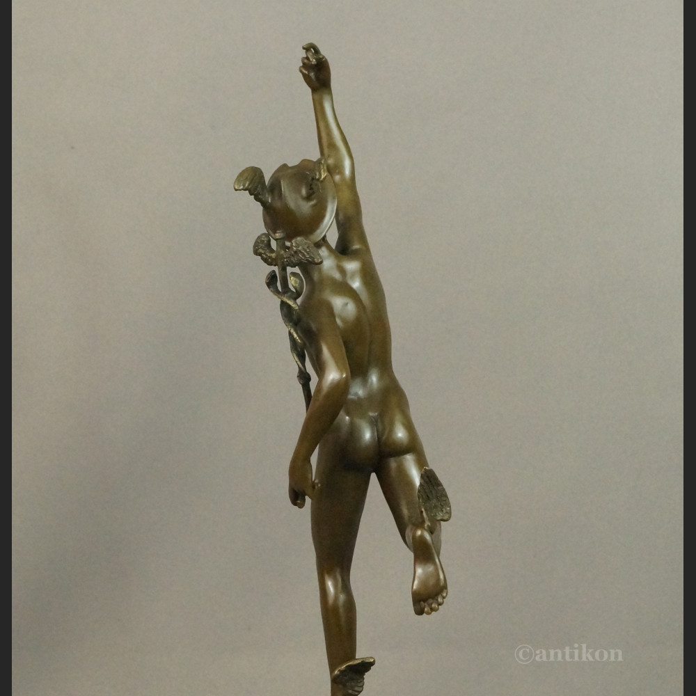 Hermes figurka na prezent z brązu  Hermes figurka na prezent z brązu