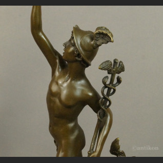 Hermes figurka na prezent z brązu  Hermes figurka na prezent z brązu
