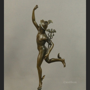 Hermes figurka na prezent z brązu  Hermes figurka na prezent z brązu