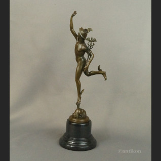 Hermes figurka na prezent z brązu  Hermes figurka na prezent z brązu