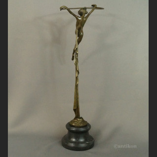 Duża tancerka z kołem rzeźba brąz 