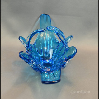 Patera Murano błękitna misa z językami Patera Murano błękitna misa z językami