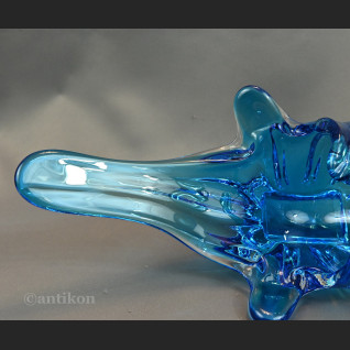 Patera Murano błękitna misa z językami Patera Murano błękitna misa z językami