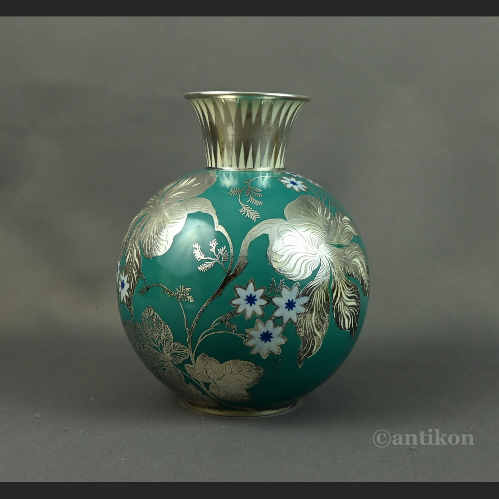 Wazon Rosenthal w srebrze antyki  Wazon Rosenthal w srebrze antyki