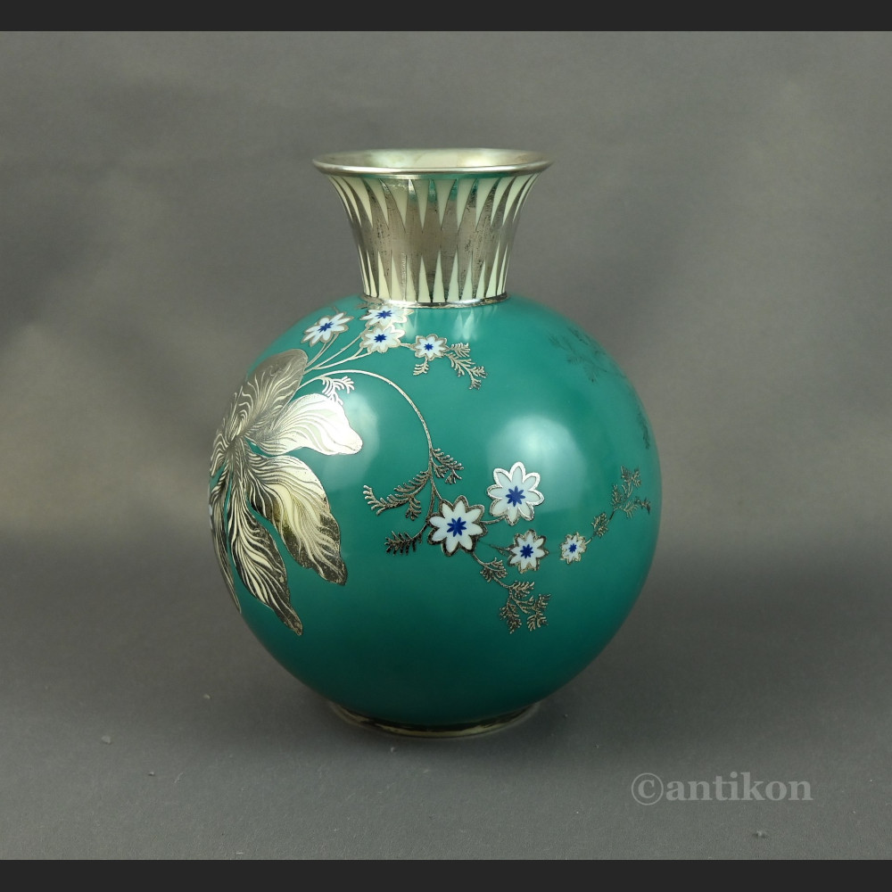 Wazon Rosenthal w srebrze antyki  Wazon Rosenthal w srebrze antyki