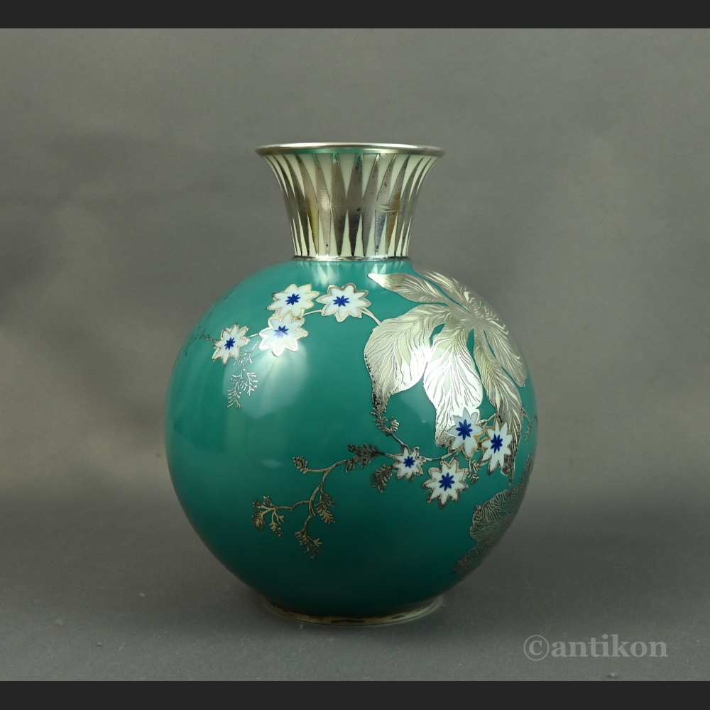 Wazon Rosenthal w srebrze antyki  Wazon Rosenthal w srebrze antyki