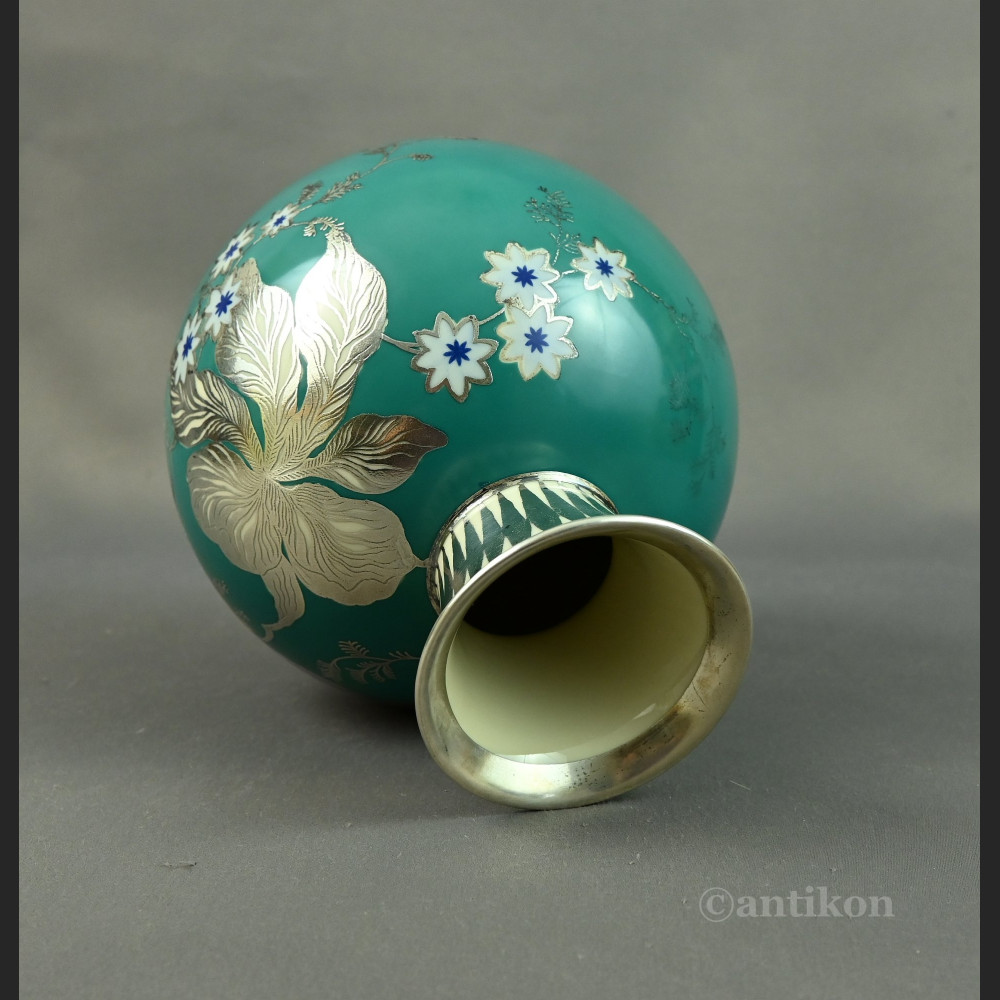 Wazon Rosenthal w srebrze antyki  Wazon Rosenthal w srebrze antyki