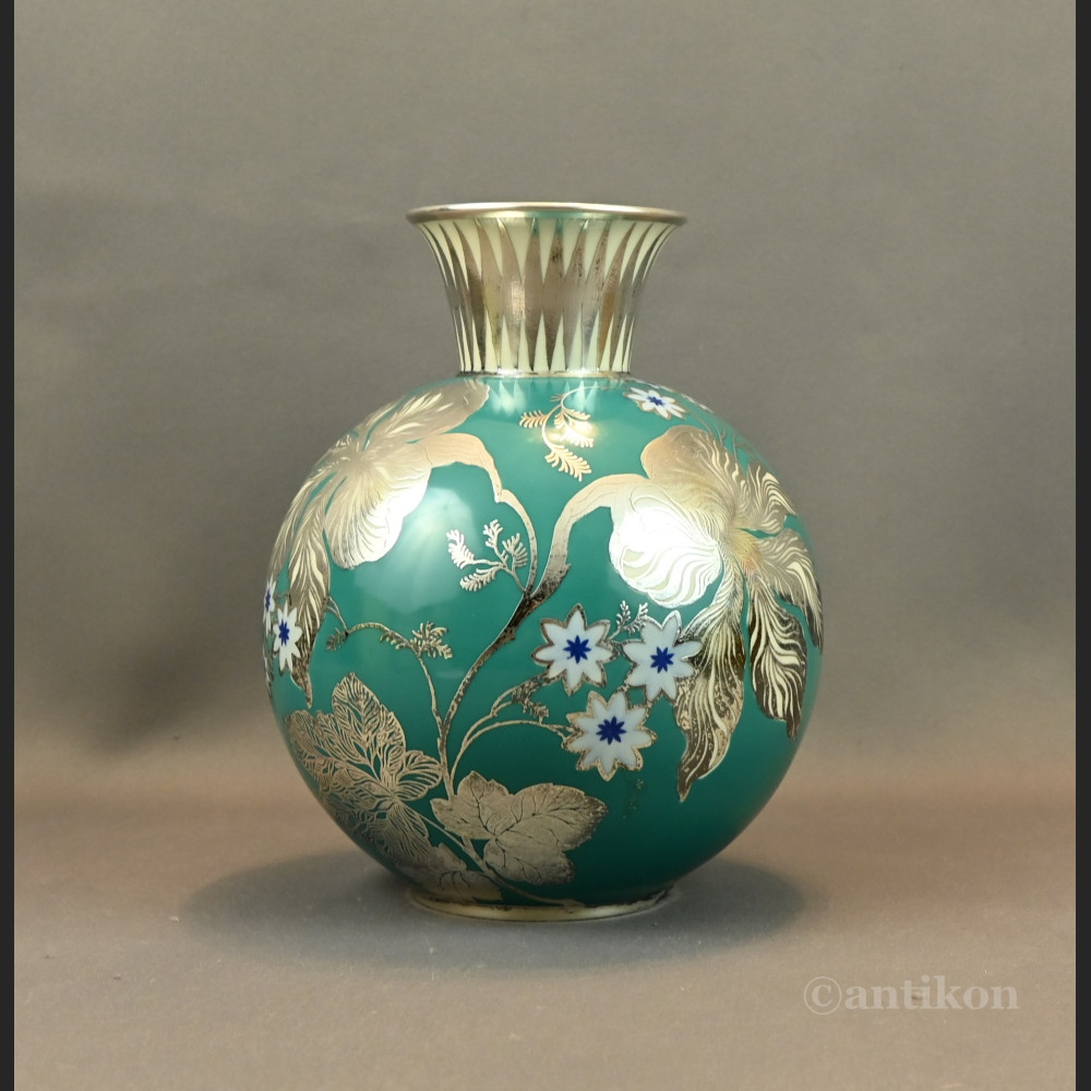 Wazon Rosenthal w srebrze antyki  Wazon Rosenthal w srebrze antyki