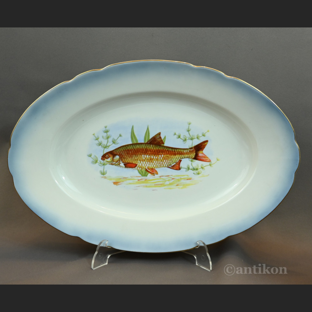 Serwis do ryb Ćmielów stara porcelana 