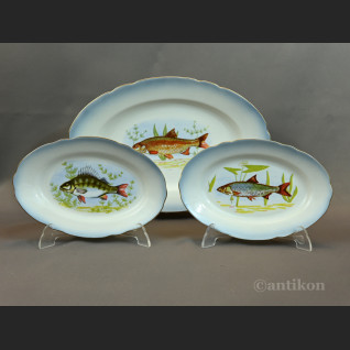 Serwis do ryb Ćmielów stara porcelana 
