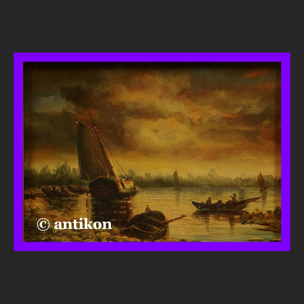 NOKTURN PEJZAŻ MORSKI HOLENDER ŚLICZNY OBRAZ NOKTURN PEJZAŻ MORSKI HOLENDER ŚLICZNY OBRAZ