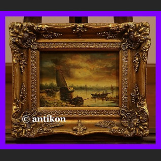 NOKTURN PEJZAŻ MORSKI HOLENDER ŚLICZNY OBRAZ NOKTURN PEJZAŻ MORSKI HOLENDER ŚLICZNY OBRAZ