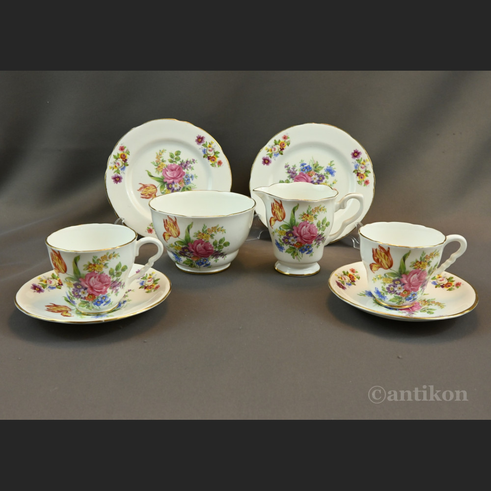 Cukierniczka i mlecznik angielska porcelana Cukierniczka i mlecznik angielska porcelana