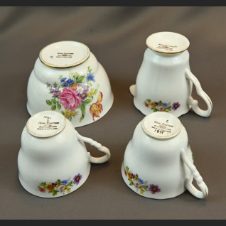 Cukierniczka i mlecznik angielska porcelana Cukierniczka i mlecznik angielska porcelana