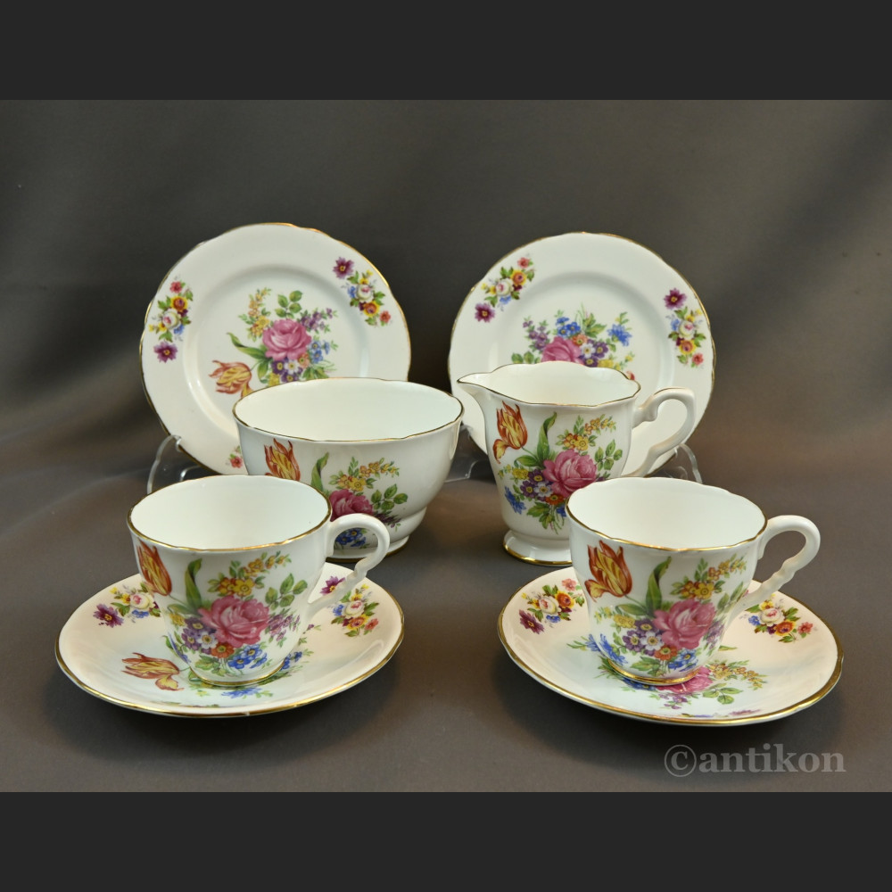 Cukierniczka i mlecznik angielska porcelana Cukierniczka i mlecznik angielska porcelana