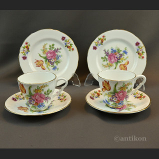 Zestaw dla dwojga romantyczna porcelana