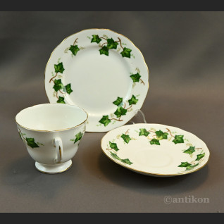 Angielska porcelana serwis do herbaty z paterą Angielska porcelana serwis do herbaty z paterą