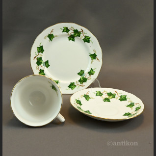 Angielska porcelana serwis do herbaty z paterą Angielska porcelana serwis do herbaty z paterą