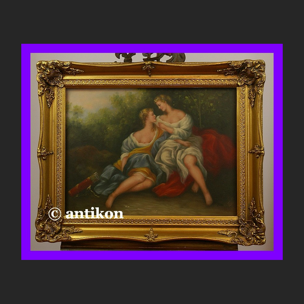 Obraz mitologiczny scena w ogrodzie  Obraz mitologiczny scena w ogrodzie