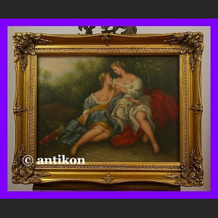 Obraz mitologiczny scena w ogrodzie  Obraz mitologiczny scena w ogrodzie