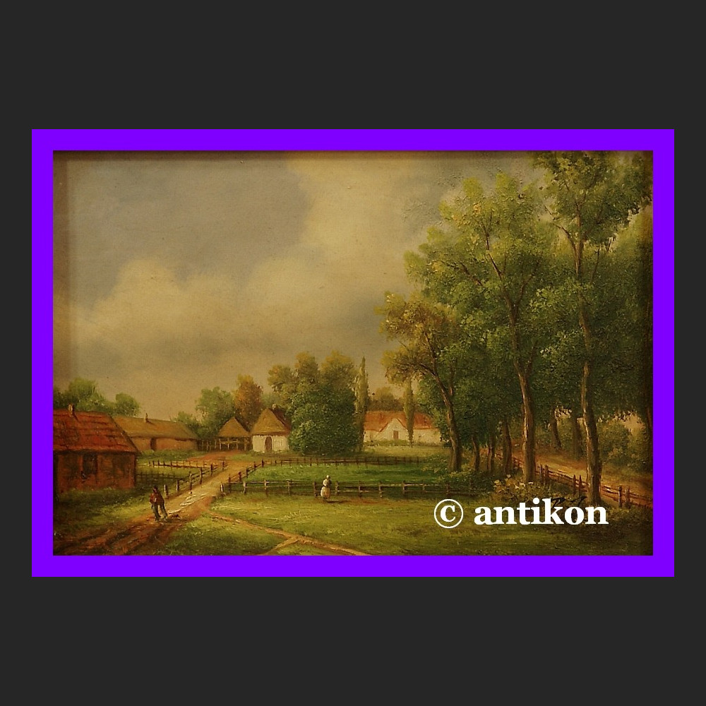 POLSKI DWÓR ŚLICZNY OBRAZ OLEJ DESKA CUDO RAMA POLSKI DWÓR ŚLICZNY OBRAZ OLEJ DESKA CUDO RAMA