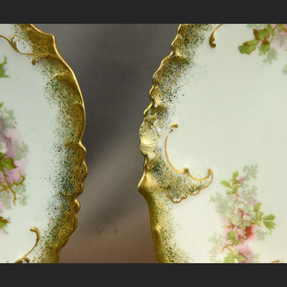 Talerze Limoges ręcznie malowane antyki  Talerze Limoges ręcznie malowane antyki