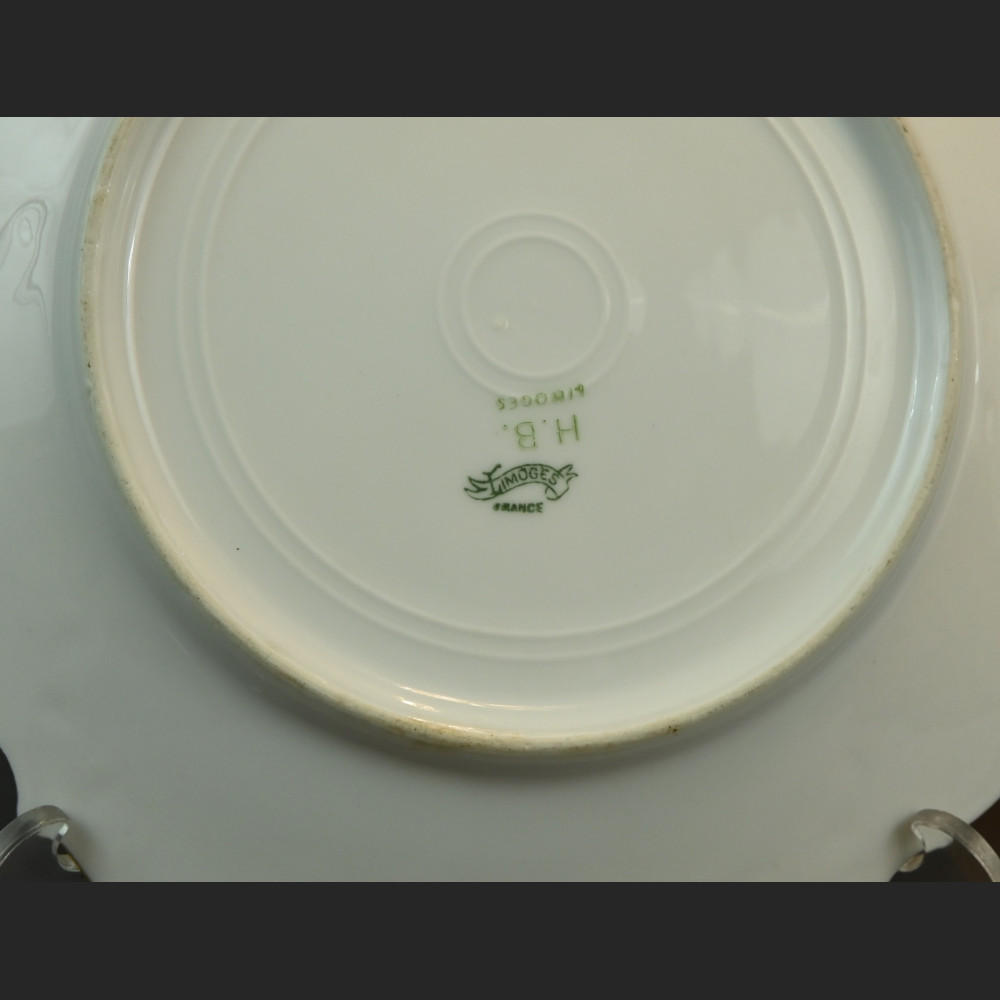 Talerze Limoges ręcznie malowane antyki  Talerze Limoges ręcznie malowane antyki