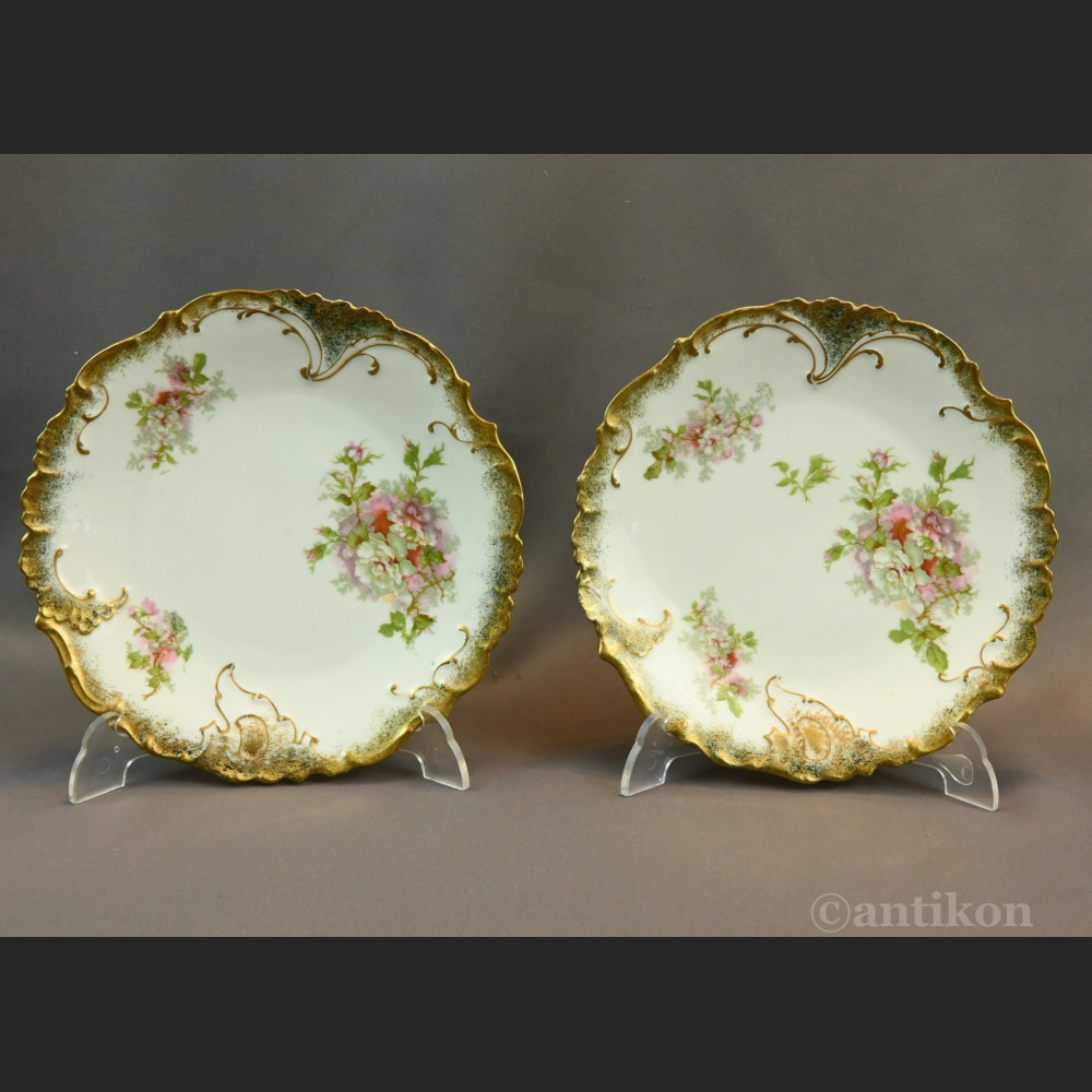 Talerze Limoges ręcznie malowane antyki  Talerze Limoges ręcznie malowane antyki