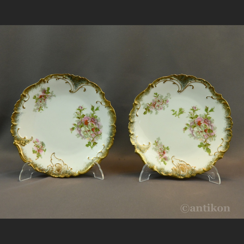 Talerze Limoges ręcznie malowane antyki  Talerze Limoges ręcznie malowane antyki