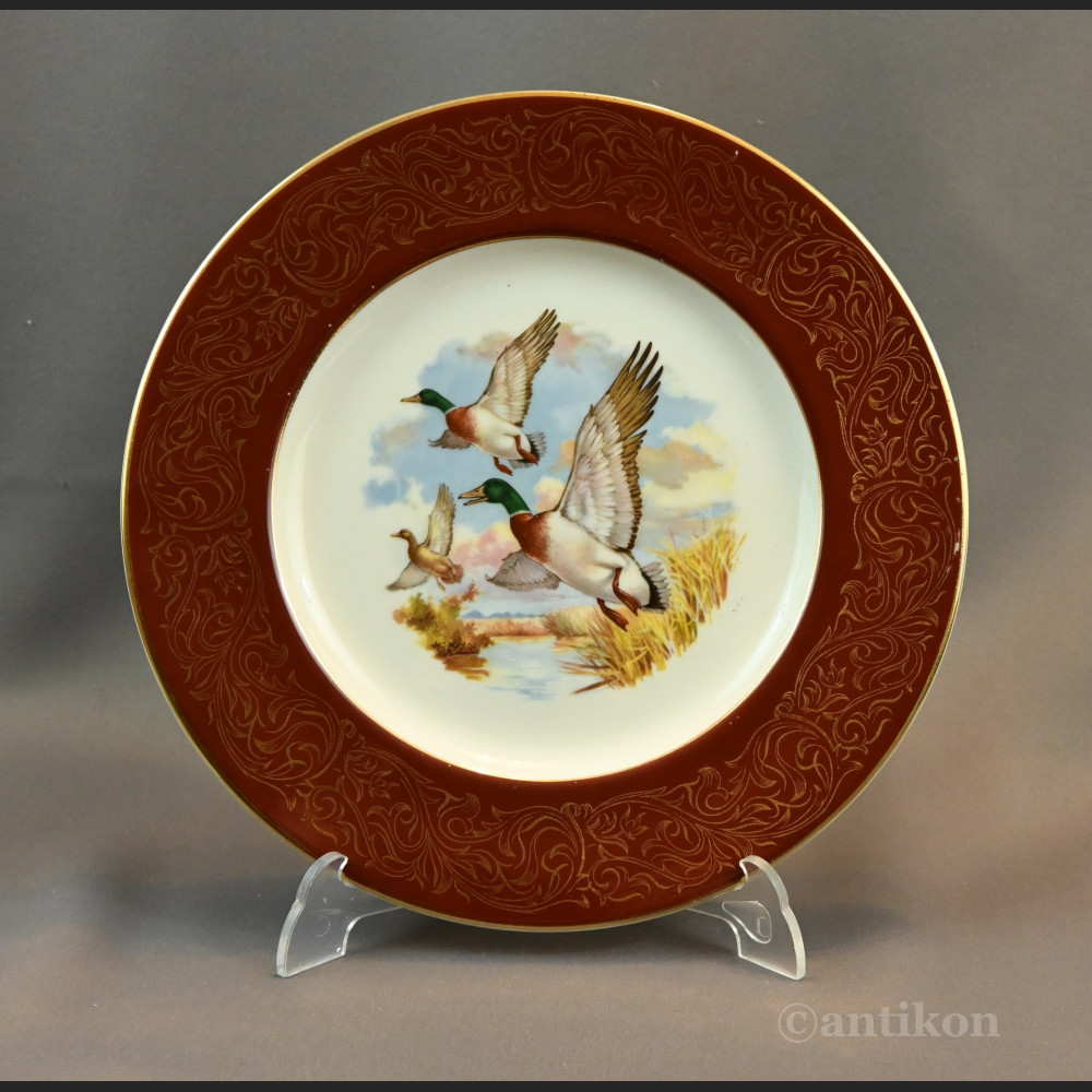 Talerze myśliwskie z ptakami Francja 