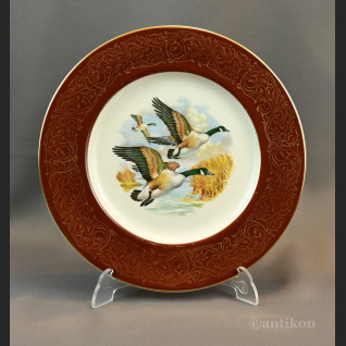 Talerze myśliwskie z ptakami Francja 
