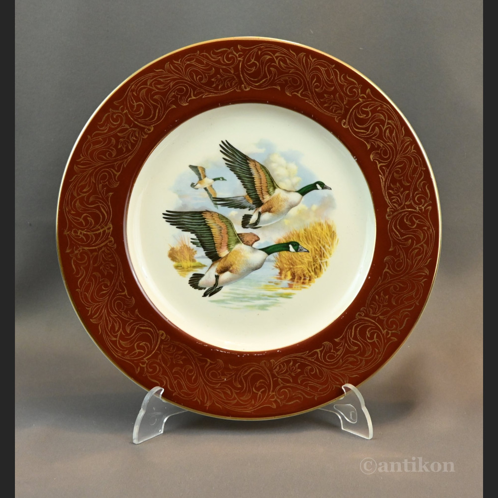 Talerze myśliwskie z ptakami Francja 