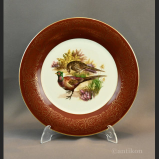 Talerze myśliwskie z ptakami Francja 