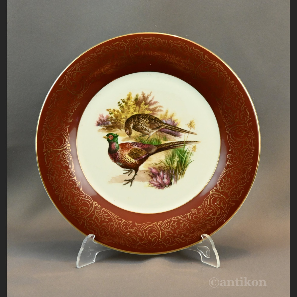 Talerze myśliwskie z ptakami Francja 
