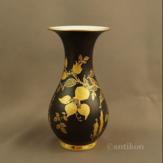 Elegancki wazon Rosenthal czarno złoty  Elegancki wazon Rosenthal czarno złoty