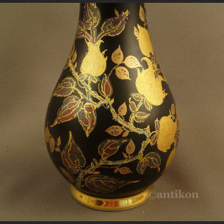 Elegancki wazon Rosenthal czarno złoty  Elegancki wazon Rosenthal czarno złoty