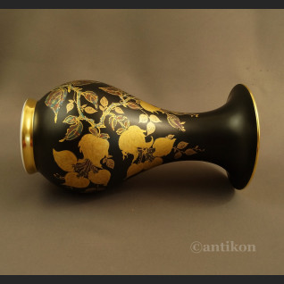 Elegancki wazon Rosenthal czarno złoty  Elegancki wazon Rosenthal czarno złoty