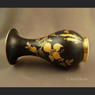 Elegancki wazon Rosenthal czarno złoty  Elegancki wazon Rosenthal czarno złoty