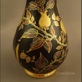 Elegancki wazon Rosenthal czarno złoty  Elegancki wazon Rosenthal czarno złoty