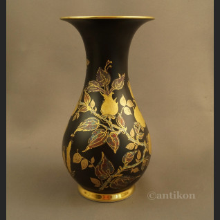 Elegancki wazon Rosenthal czarno złoty  Elegancki wazon Rosenthal czarno złoty