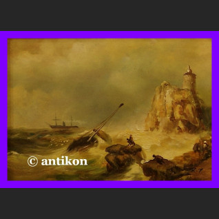 ROZBITKOWIE PRZY LATARNI HOLENDER ŚLICZNY OBRAZ ROZBITKOWIE PRZY LATARNI HOLENDER ŚLICZNY OBRAZ