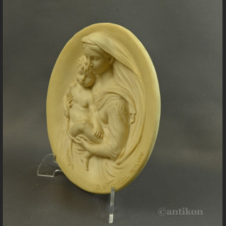 Włoskie Madonny relef z alabastru Włoskie Madonny relef z alabastru