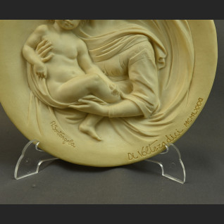 Włoskie Madonny relef z alabastru Włoskie Madonny relef z alabastru