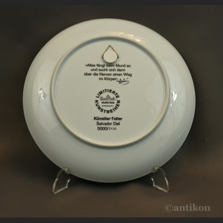 Rosenthal Salvador Dali piękny duży talerz kolekcjonerski  Rosenthal Salvador Dali piękny duży talerz kolekcjonerski