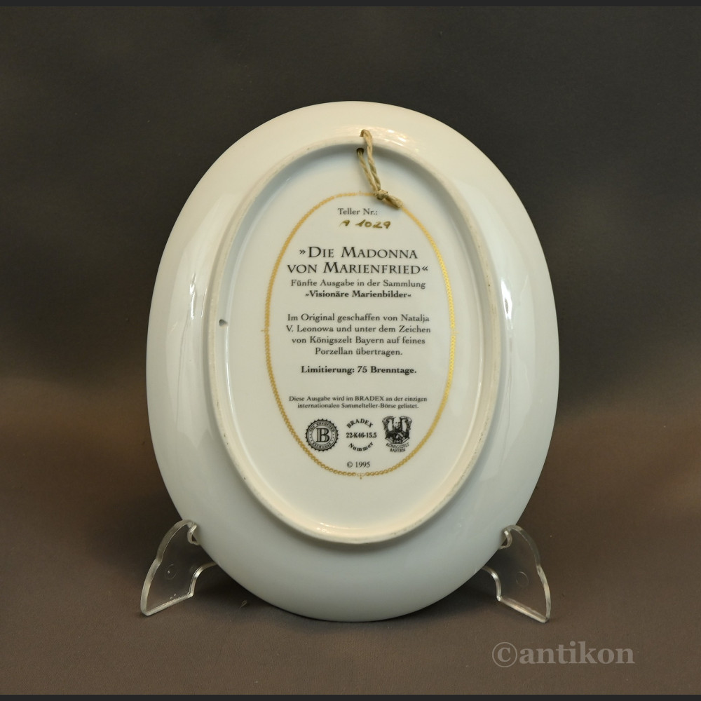 Talerz z Madonną objawienie Talerz z Madonną objawienie