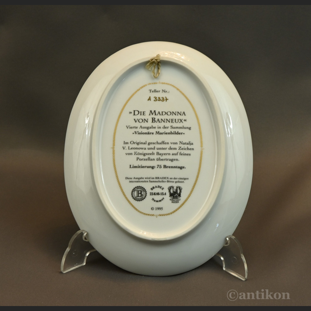 Talerz z Madonną objawienia Maryjne Talerz z Madonną objawienia Maryjne