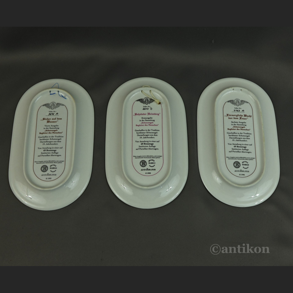 Talerze z aniołami na prezent 