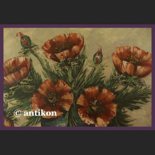 Kwiaty obrazy olejne maki w ramie Kwiaty obrazy olejne maki w ramie