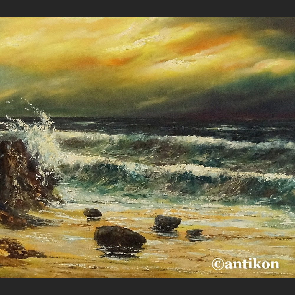 Krajobraz morski duży obraz 